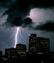 Thunderstorm over Denver, USA